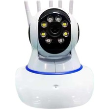 Artisan Cappadocia Mey Ithalat® LED Aydınlatmalı 5 Antenli Motorlu 1080P Wifi Kamera Sensörlü