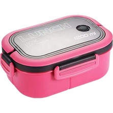 Valor Busstier 1200 ml 2 Katlı 6 Bölmeli Bpa'sız Pp Plastik Sefer Tası ve Beslenme Çantası - Hava Kilitli