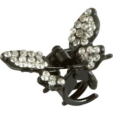 AyrStore Kelebek Taşlı Minik Metal Mandal Toka 2,5 cm