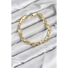 AyrStore cm Kalın Zincir Model Gold Renk Pirinç Kadın Bileklik