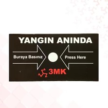 Mey İthalat 3mk 10 Adetli Yangın Ihbar Butonu Yedek Camı, Buton Camı, Yedek Cam