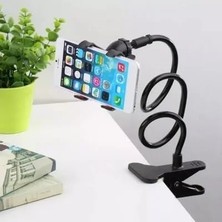 Canarino Telefon Tutucu 360 Derece Haraket Edebilen Kelepçeli Montaj, Esnek Kollu Telefon Tutucu, Yatak Odası Masaüstü Ofis Kütüphane Mutfak Kolay Kurulum Esnek ve Güçlü Çok Amaçlı Evrensel Telefon Tutucu