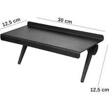 Canarino 30X12 cm Katlanabilir Katlanabilir Televizyon Tv Standı Ayarlanabilir Ekran Üstü Raf Portatif Eşya