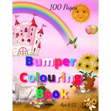 Mey İthalat Independently Published Jumbo Colouring Book, Bumper 100 Pages, Unicorns, Fary, Castle, Princess And Lots More
