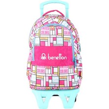 Benetton Okul Çantası United Colors Çekçekli 76111 Çift Bölmeli