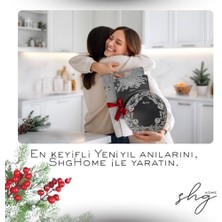 , Hijyenik Çift Yön Kullanımlı Paslanmaz Çelik Kesme Tahtası, Sunum Tabağı ve Ayaklı Sunum Tabağı 3'lü Set + 2 Adet Sosluk Hediyeli
