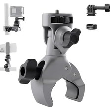 Pgytech Caplock Süper Kelepçe Motosiklet Alüminyum Alaşımlı Fırça Tutucu INSTA360 X5 Için, Gopro Hero Için 1/4 Inç Vidalı Yengeç Pense, Djı Osmo 360/CEP/AKSIYON ve Diğer Aksesuarlar Için