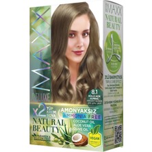 Natural Beauty Amonyaksız Set Saç Boyası 8.1 Küllü Açık Kumral
