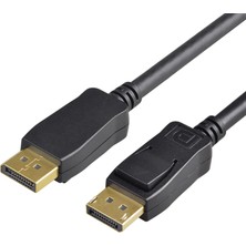Dp 1.4 Displayport Kablo 32.40 Gbps Bandwith Hbr3 8k 30Hz, 4K 120Hz, 4K 60Hz, 2k 240Hz, 2k 165Hz, 1080P 240Hz Destekli Hdr, Freesync, G-Sync (2 Metre) - Woxcon