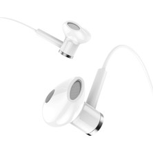 Mikrofonlu Kablolu 3.5mm Jack Girişli Kulaklık – Net Ses, Günlük Kullanım (Beyaz)