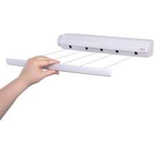 Minky Homecare - VT20600102 5 Line Geri Çekilebilir Çamaşır Ipi, 21,9 M, Beyaz