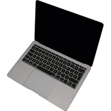 MacBook Air 13 Retina Türkçe F Klavye Koruyucu A1932 A2179 A2337 M1 | 2018-2020 Uyumlu Silikon Keyboard Cover Touch Id Siyah Siyah