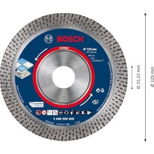 1x Expert Hardceramic Elmas Kesme Diskleri (Sert Fayanslar, Sert Taş, Ø 125 Mm, Aksesuar Küçük Avuç Taşlama Makinesi)
