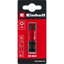 Orijinal  Darbeli Bit Seti, 2 Parça, 50 Mm, T20 (S2 Çelik, Torsiyon Bölgesi, Verimli Güç Aktarımı, Kırmızı Renk Halkası, E 6.3 Sap) - 49131240