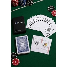 Mavi Pvc Plastik Su Geçirmez Jumbo Blackjack Iskambil Oyun Kağıdı CIN642MV
