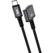 BXM3C 140W Type-C To Magsafe 3 Macbook Pro ve Macbook Air 13″ 14″ 16″ M1 M2 Uyumlu Pd 3.1 Manyetik Örgülü Hızlı Şarj Kablosu 2 Metre