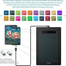 Xp-Pen G960S Grafik Tablet 9x6 Inç Kalem Tablet Çizim Tableti, Windows 10/8/7 ve Mac Os ve Android Için Pilsiz Stylus ile