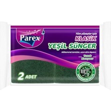 Tüm Yüzeyler Için Klasik Yeşil Sünger 2 Adet
