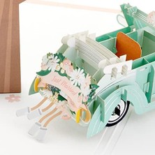 Signature Paper Wonder Pop Up Düğün Kartı (Klasik Araba, Yeni Evlenmiş) (5RZH1207)