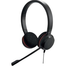 Evolve 20 Stereo Kulaklık - Pasif Gürültü Önleyici Voıp Softphone Için Microsoft Sertifikalı Kulaklık - Usb-C/a - Siyah