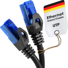 – Ethernet Kablosu, Ağ Kablosu, Lan – 20M – 0,25-30M Arasında Mevcuttur (10GBPS, Gigabit Ağlar Için Fiber Hızı, RJ45 ile Switch/router/modem, Siyah/mavi)