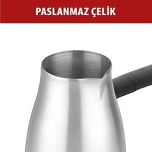 SCM-2967 Inox Elektrikli Cezve – 6 Fincan Kapasiteli, Paslanmaz Gövdeli Türk Kahve Makinesi