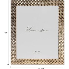 Frames Elmas Desenli Cilalı Metal Resim Çerçevesi, 8X10, Altın