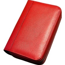 Puro Art Seyahat Humidoru Red 310.412 R/b (Made In Spain)(Hakiki Deri)