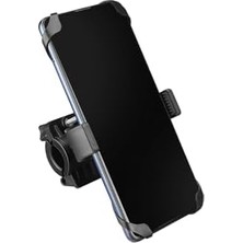 Gaman HY-XH09 Kaliteli Bisiklet ve Motosiklet Için Telefon Tutucu 360° Ayarlanabilir (Kirmizi+Siyah Renk) Çok Renkli