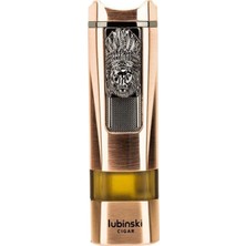 Lubinski Lion Sehpalı Delicili Tek Torch Puro Çakmağı Rose Gold