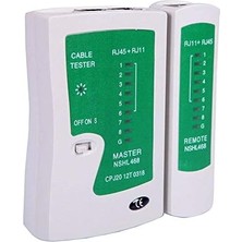 AL-4523 RJ11 RJ45 Cat5 Network Kablo Tester Test Kontrol Bağlantı Cihazı Ledli