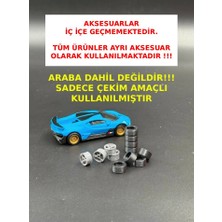 3D Atelier 1:64 Ölçekli Diecast Model Araç Garaj Seti (9 Parça Jant ve Lastik)
