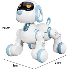 Oyuncak 30 Fonksiyonlu Uzaktan Kumandalı Şarjlı Sesli Işıklı Dokunma Algılama Programlama Robot Kedi ve Köpek (Köpek)