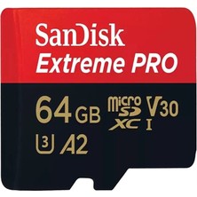 Egecen 64 GB Sandısk SDSQXCU-064G-GN6MA Extreme Pro Mıcro Sd