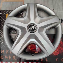 Yk 15 Inç Hyundai I20 / I30 / Accent / Elantra Uyumlu Jant Kapağı 4'lü Takım Amblem Hediyeli