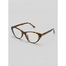 Bappir Jerson Leopar Desenli Cat Eye 46 Ekartman (Xs ) Küçük Boy Mavi Işık Korumalı Gözlük