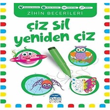 Çiz Sil Yeniden Çiz (Yeşil Kitap): Zihin Becerileri