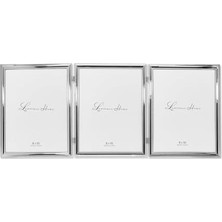 Frames 510780T Üçlü Resim Çerçevesi, Gümüş Kaplama, 20,3 x 25,4 cm
