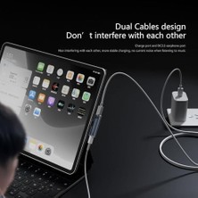 2in1 Type C To 3.5mm Kulaklık Type C 100W Hızlı Şarj Dönüştürücü Otgcx