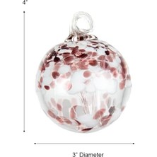 Dale Tiffany El Üflemeli Cam, 7,62 cm Çapında Büyülü, Hayat Ağacı Koleksiyonu, Cadı Küre Asılı Bahçe Iç/dış Mekan Dekoratif Süs Bakan Top