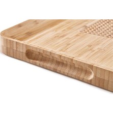 Cut&carve Plus Büyük Bambu Kesme Tahtası, Bambu