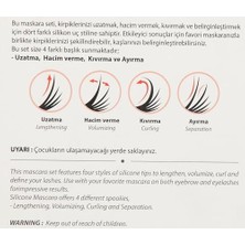 4'lü Silikon Tasarım Maskara ve Kaş Şekillendirme Fırçası