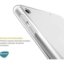 Apple iPad 10.2'' 9. Nesil (A2602-A2604-A2603-A2605) Için Kılıf Transparent Soft Beyaz [ipad 9.nesil 10.2 ile Uyumlu Kılıf - Beyaz]