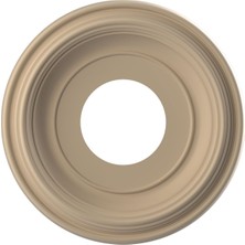 Ekena Millwork CMP10TRGBE Geleneksel Termoform Pvc Tavan Madalyonu (5 1/2 Cm'ye Kadar Kanopilere Uyar), 10" Od, Ultracover Saten Smokey Bej