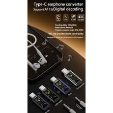 Type C To 3.5mm Dac Kulaklık Dönüştürücü iPhone 15 ve Type C Telefon ile Uyumlu Çevirici Otgax