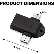 6549 Micro USB Type-C 3 In 1 Dönüştürücü Çevirici Adaptör Otg USB 3.0 Girişli Type-C - Micro USB Dönüştürücü Aparat