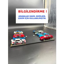 3D Atelier 1/64 Ölçekli 10'lu Geniş Otopark ve Yol Tasarımlı Model Araba Sergileme Standı / Diorama