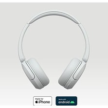 WH-CH520 Kablosuz Bluetooth Kulaklık - Hızlı Şarj Fonksiyonlu 50 Saate Kadar Pil Ömrü, Kulak Üstü Modeli - Beyaz