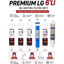 Premium Lg Su Arıtma Filtresi Kapalı Kasa Iki Tarafı Ouick 6'lı Minerall, Filtre Seti