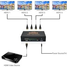 Canarino 5234 4 Port UHD 4K HDMI Switch Ekran Monitör Splitter Çoklayıcı Çoğaltıcı